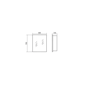 Quadro 60 mirror cabinet | Bathroom furniture | E-shop.si