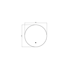 Ogledalo Eklips 80 LED | Kopalniška ogledala | E-shop.si