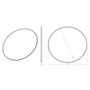 Della 80 LED Mirror | Bathroom Mirrors | E-shop.si