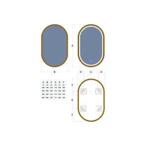Ogledalo Freedom Slim 80 Hrast | Ogledala | E-shop.si