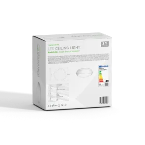 GREEN TECH LED ceiling light Green Tech 15W, 3CCT, 30 cm, IP66, white - CLW-022-15W-WH