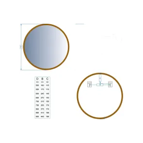 Perfection Slim 75 Oak Mirror | Mirrors | E-shop.si