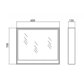 Edda 60 Sevilija LED Mirror | Mirrors | E-shop.si