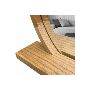 Sunrise 80x85 Oak Mirror with Shelf | Mirrors | E-shop.si