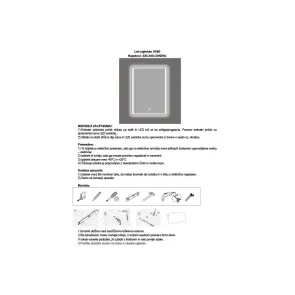 Kiara 60x80 LED Fog Free | Bathroom mirrors | E-shop.si