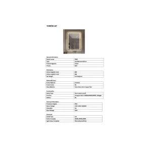 Kiara 60x80 LED Fog Free | Bathroom mirrors | E-shop.si