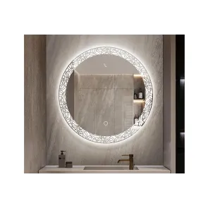 Kiara 70 Round Dekor LED Fog free | Kopalniško ogledalo | E-shop.si