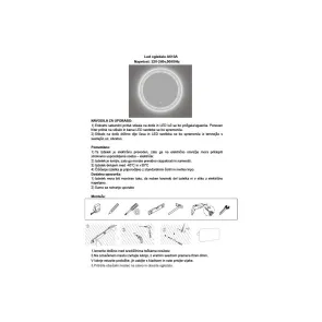 Kiara 70 Round Decor LED Fog Free | Bathroom Mirror | E-shop.si