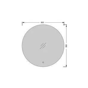 Eklips 85 LED Mirror | Bathroom Mirrors | E-shop.si