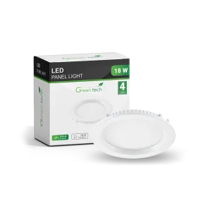 GREEN TECH LED panel Green Tech 18W, 4200K, recessed, round - CX-R01-18NW