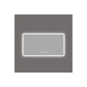 Kiara 100 LED Time/Temp Fog Free | Bathroom Mirrors | E-shop.si