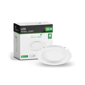 GREEN TECH LED panel Green Tech 24W, 3000K, recessed, round - CX-R01-24WW