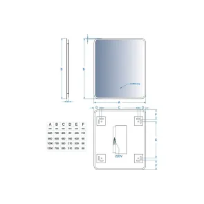 Angolo 120x70 Hands & Fog Free | Ogledala | E-shop.si