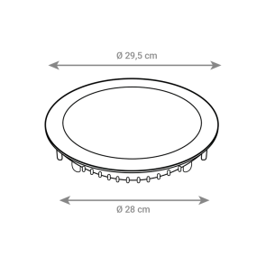 GREEN TECH LED panel Green Tech 24W, 3000K, vgradni, okrogli - CX-R01-24WW