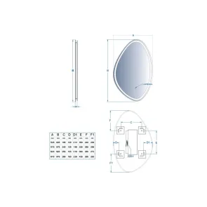 Malva 70x100 Mirror | Bathroom Mirrors | E-shop.si