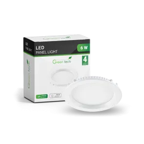 GREEN TECH LED panel Green Tech 6W, 3000K, vgrajen, okrogel - CX-R01-6WW