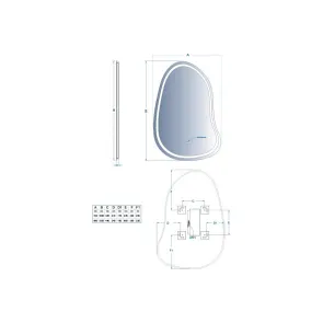Ogledalo Lago 70x105 | Kopalniška ogledala | E-shop.si