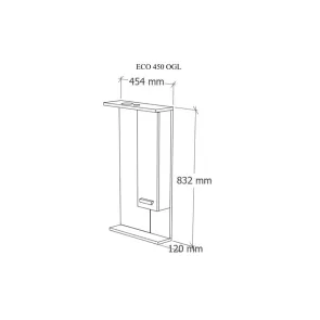 Eco 45 Mirror with Cabinet | Bathroom Furniture | E-shop.si