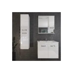 White 75 Mirror Cabinet | Bathroom Furniture | E-shop.si