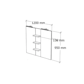 Flat 120 Mirror | Bathroom Furniture | E-shop.si