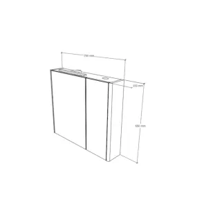 Sharp 75 ogledalo-omarica|Kopalniško pohištvo|E-shop.si