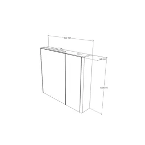 Sharp 80 Mirror Cabinet | Bathroom Furniture | E-shop.si