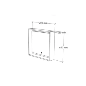 Nord 70 Gold Craft LED Mirror | Mirrors | E-shop.si
