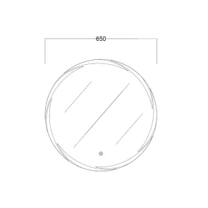 Moon Light 65 R LED Mirror | Bathroom Mirrors | E-shop.si