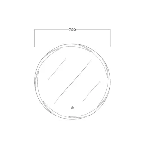Moon Light 75 R LED | Bathroom Mirrors | E-shop.si