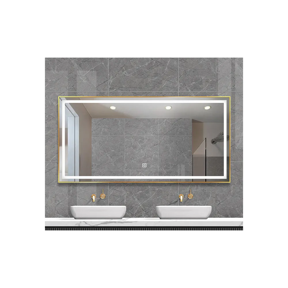 Kiara 120 Gold LED Fog Free | Bathroom Mirrors | E-shop.si