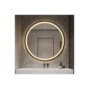 Kiara 70 Round Nero LED Fog Free|Kopalno ogledalo|E-shop.si