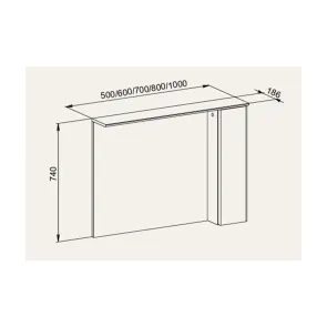 Leo 60 cm mirror | Bathroom Furniture | E-shop.si