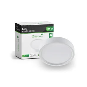 GREEN TECH LED panel Green Tech 24W, 6500K, nadgradni, okrogli - CX-R02-24CW