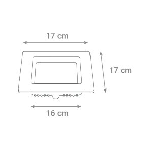 Zeleni TEHNOLOGIJA LED panel Zeleni Tehnologija 12W, 3000K, vgrajen, kvadratni - CX-S01-12WW