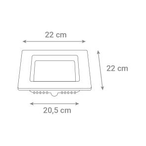 GREEN TECH LED panel Green Tech 18W, 4200K, recessed, square - CX-S01-18NW