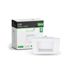 GREEN TECH LED panel Green Tech 24W, 3000K, vgradni, kvadratni - CX-S01-24WW
