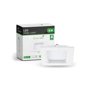 GREEN TECH LED panel Green Tech 6W, 4200K, vgrajen, kvadratni - CX-S01-6NW
