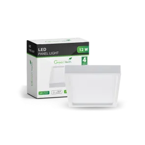 GREEN TECH LED panel Green Tech 12W, 6500K, surface-mounted, square - CX-S02-12CW