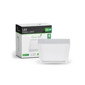 GREEN TECH LED panel Green Tech 24W, 6500K, surface-mounted, square - CX-S02-24CW