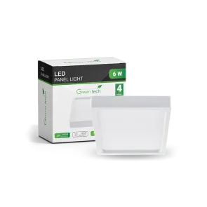 GREEN TECH LED panel Green Tech, 6W, 4200K, surface-mounted, square - CX-S02-6NW