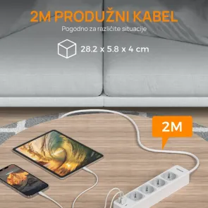 Tessan TS-307-C | Produžni kabel | E-shop.si