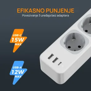 Tessan TS-307-C | Produžni kabel | E-shop.si