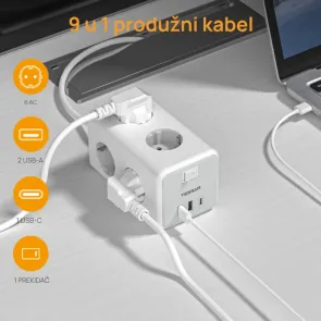 Tessan TS-306-C | Razdelilniki z USB | E-shop.si