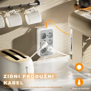 Tessan TS-PS02DE00 | Power Strip | E-shop.si