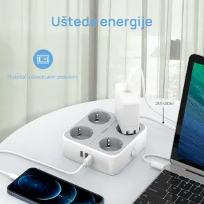 Tessan TS-302-C | Power Strip | E-shop.si