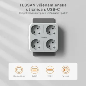 Tessan TS-302-DE-C | Stenske vtičnice | E-shop.si