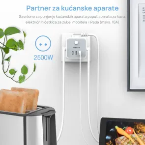 Tessan TS-301-DE-C | Stenske vtičnice | E-shop.si