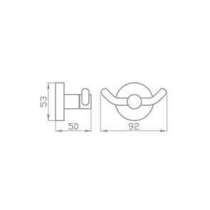 Gloria dvojno obešalo | Kovinski dodatki | E-shop.si