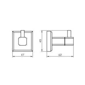 Leonardo single hook | Bathroom accessories | E-shop.si