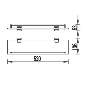Terra Glass Shelf | Bathroom | E-shop.si